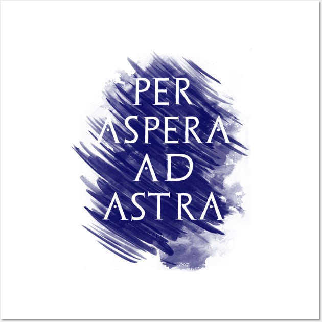 Per aspera ad astra Wall Art by hedehede